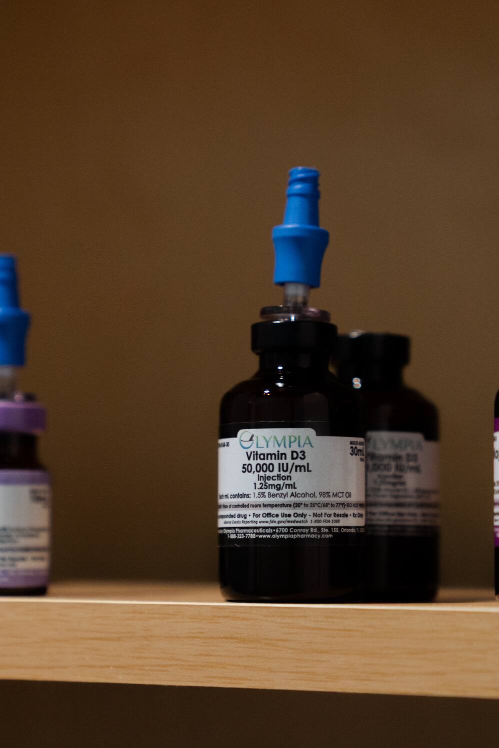 Olympia Pharmaceuticals compounded Vitamin D3 injection used in the Functional Foundations protocol at REVIVE Roseburg