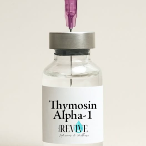 Thymosin Alpha-1 (TA-1) peptide injection vial with syringe used for immune support, cellular health, and regenerative therapy at a medical spa in Roseburg, Oregon.