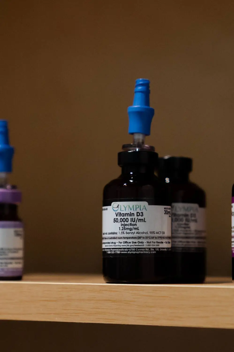 Olympia Pharmaceuticals compounded Vitamin D3 injection used in the Functional Foundations protocol at REVIVE Roseburg