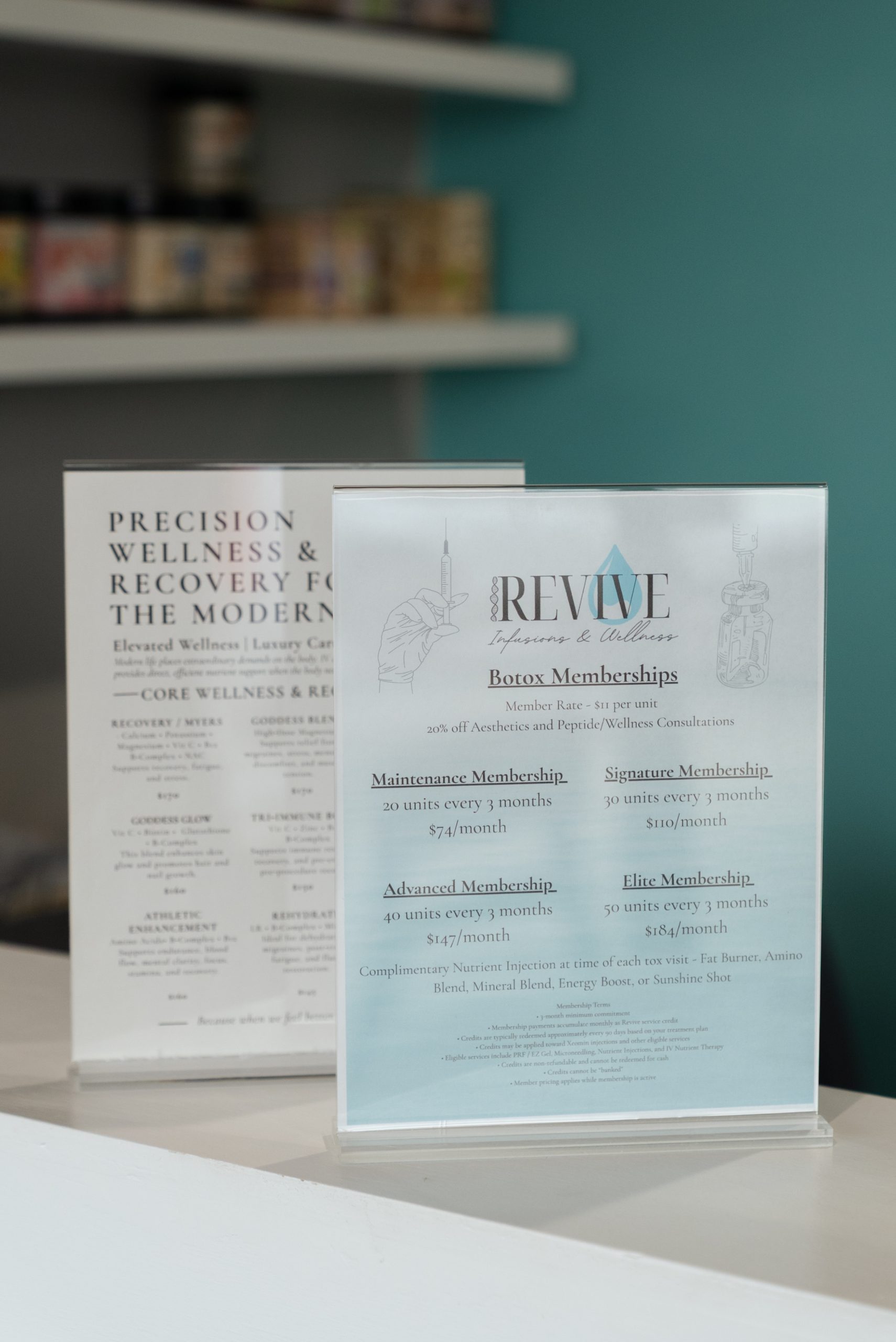 REVIVE branded membership materials